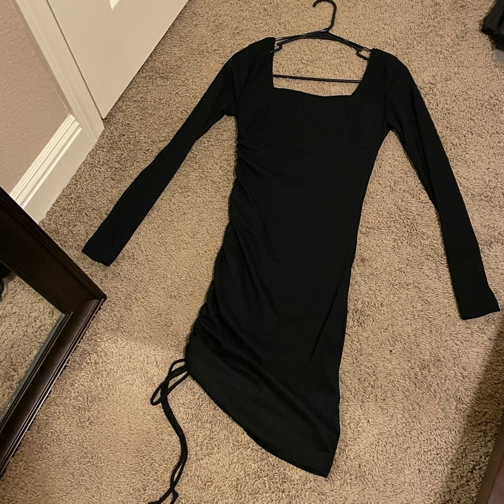 Ruched Drawstring Dress - image 3